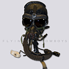 Black Leather Flight Helmet